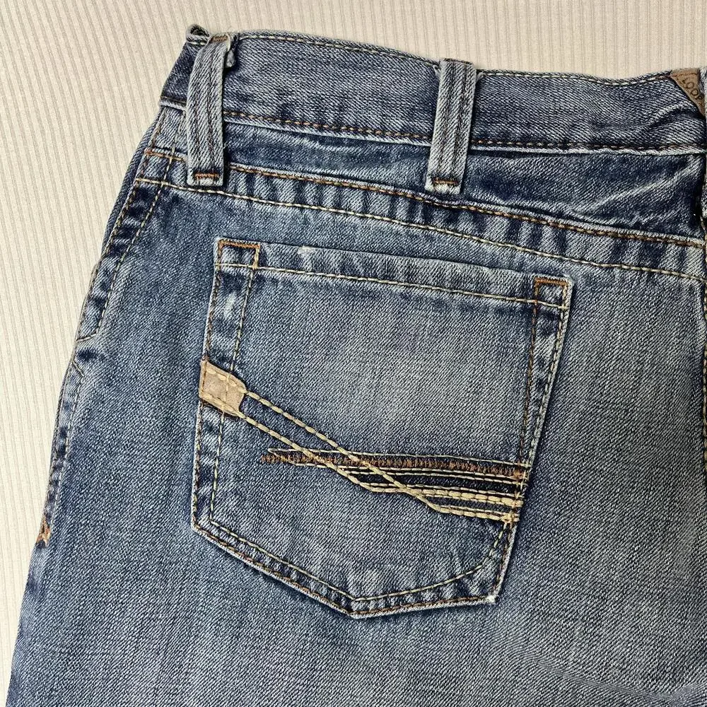 Ariat M4 Jeans Mens 36x30 Blue Medium Wash Relaxed Bootcut Low Rise Denim